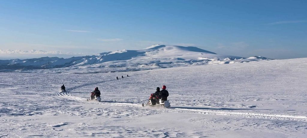 Snowmobiling of Myrdalsjokull